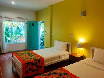 Maison d’hôte pour 2 personnes, avec jardin et balcon dans Chiang Rai
