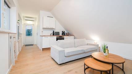 Ferienwohnung für 2 Personen, mit Ausblick und Garten sowie Terrasse, mit Haustier in Ratekau