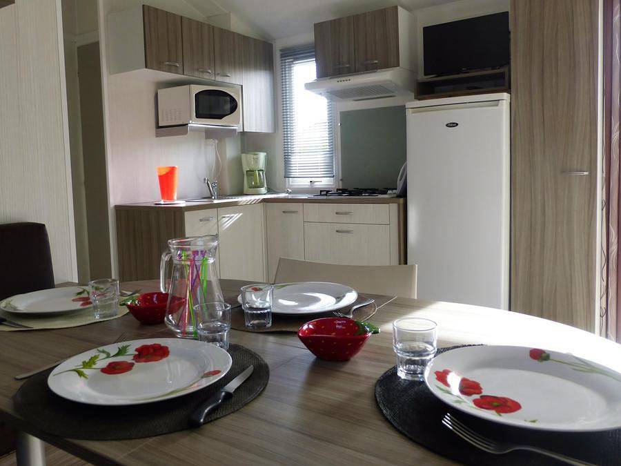 Camping Le Pont D'yeu - Mobilhome 6 personas - Casa móvil Comfort in Notre-Dame-de-Monts, Vandea