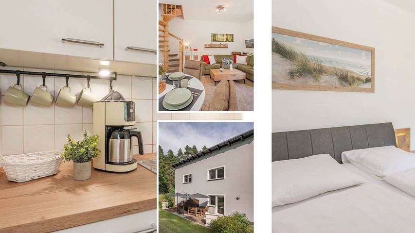 Ferienwohnung für 4 Personen, mit Sauna und Garten sowie Ausblick, mit Haustier in Garz