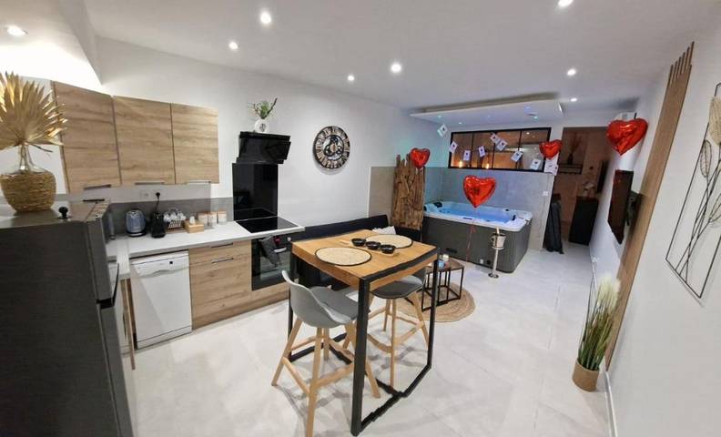 Appartement de vacances pour 2 personnes, avec jacuzzi
