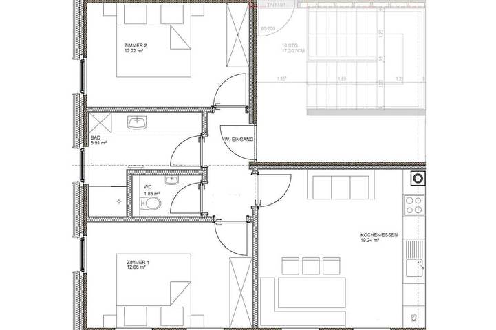 Ferienwohnung für 4 Personen, mit Garten in Bezau