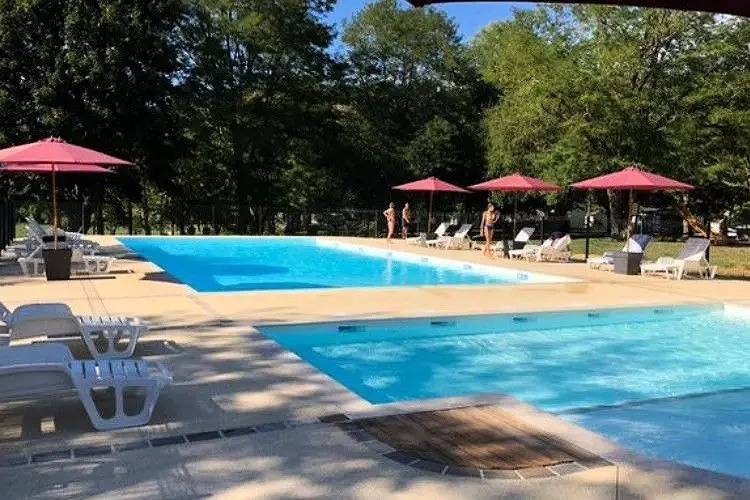 Mobilheim 2 Schlafzimmer Confort - halb überdachte Terrasse 4 Personen in Saint-Pompont, Périgord Noir
