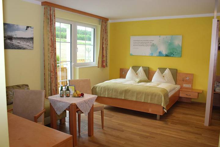 Gasthof - Pension Nordwald - Wohlfühl-Doppelzimmer großteils Balkon mit gratis Wlan in Hirschenwies, Moorbad Harbach