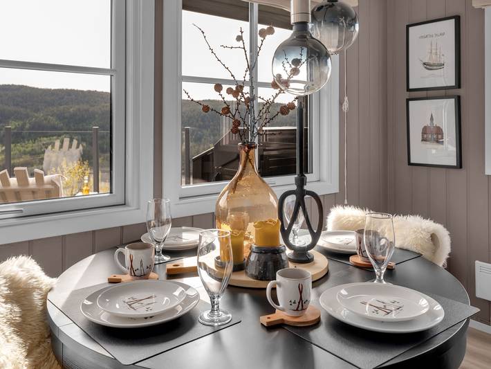 Ferienhaus für 4 Personen, mit Terrasse und Garten sowie Seeblick in Vest-Agder - 4