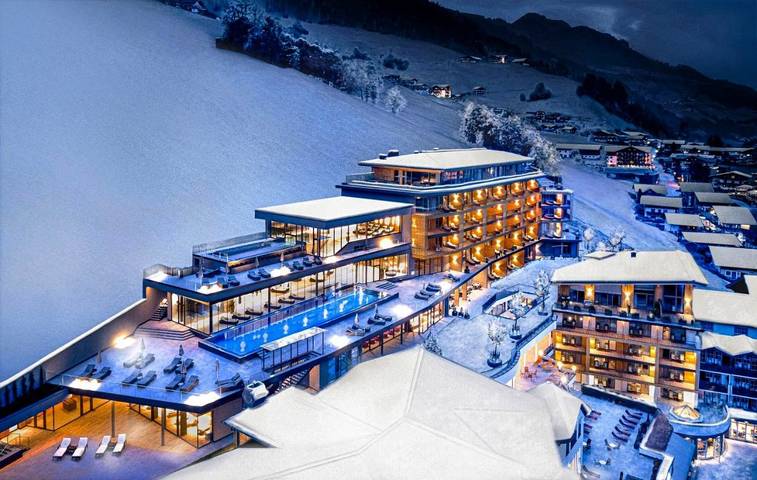 Hôtel, avec Jacuzzi et Terrasse ainsi que Jardin et Sauna