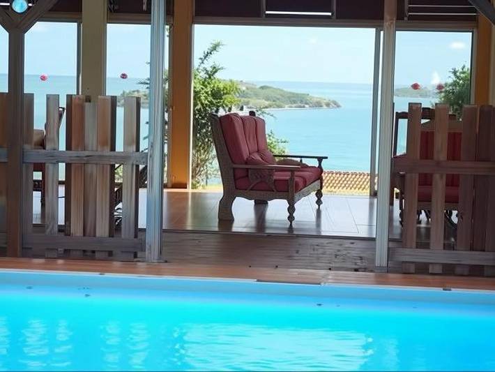 Maison de vacances pour 10 personnes, avec jardin ainsi que vue et piscine, animaux acceptés