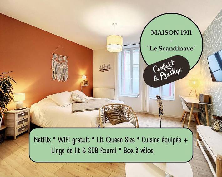 Location de vacances pour 2 personnes, avec Terrasse et Jardin à Gien