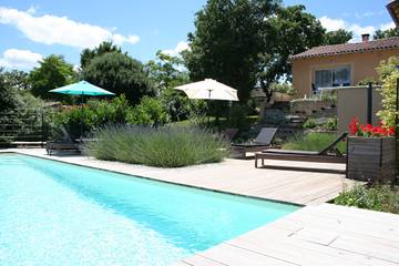 Gîte pour 6 personnes, avec jardin ainsi que piscine et terrasse à Saint-Jean-de-Laur