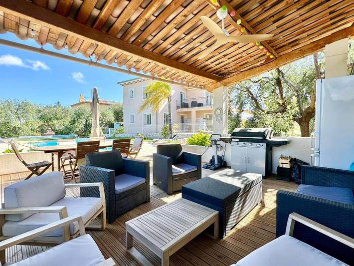 Ferienhaus mit Meerblick für 8 Personen, mit Pool und Garten sowie Ausblick in Nizza - 3