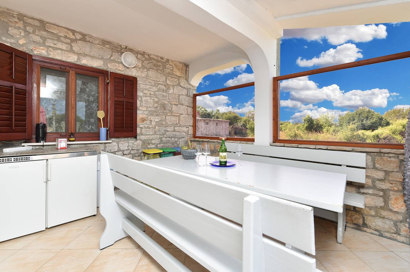 Ferienhaus für 8 Personen mit Terrasse in Peroj, Südküste Istrien