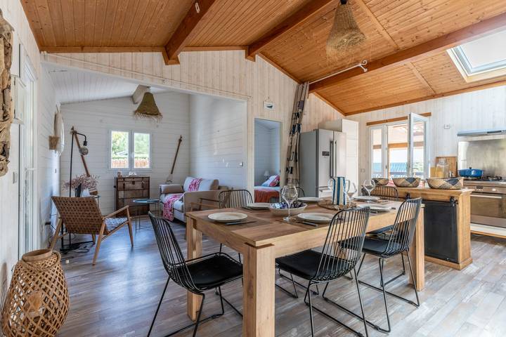 Gîte pour 4 personnes, avec jardin ainsi que terrasse et piscine, animaux acceptés à Lanton - 3