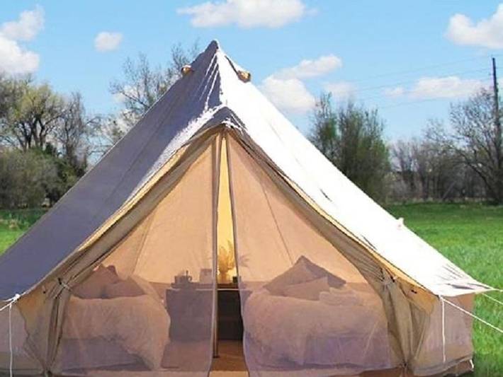 Tente pour 4 personnes, avec sauna et bassin pour enfant en Ardèche - 2