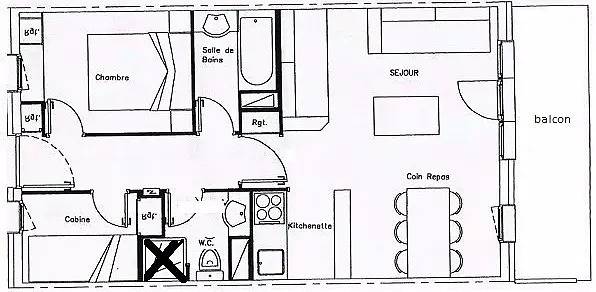 Gîte pour 6 personnes, avec vue dans Plagne Soleil - 2