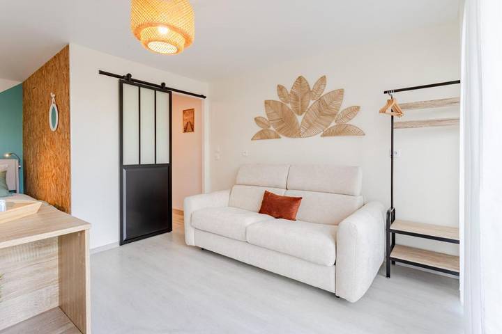 Chambre d’hôte pour 2 personnes, avec jardin et vue à Saint-Laurent-sur-Mer