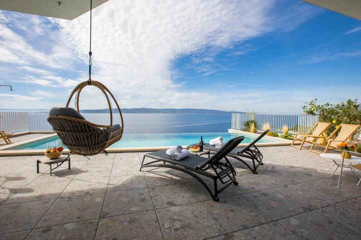 Villa pour 9 personnes, avec vue ainsi que jardin et piscine à Brela - 2