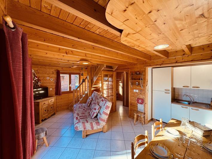 Chalet pour 6 personnes, avec balcon et jardin