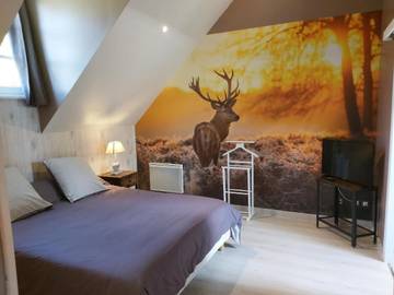 Chambre d’hôte pour 2 personnes, avec vue ainsi que jardin et terrasse, animaux acceptés à Graignes-Mesnil-Angot