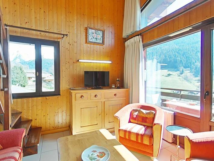 Appartement entier, Superbe Appt 5 Pièces, 8 Couchages, Cheminée, Balcon Sud, au Grand-Bornand in Le Grand-Bornand, Région d'Annecy