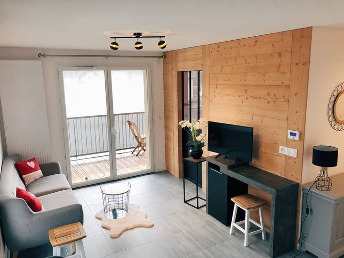 Appartement de vacances pour 2 personnes, avec balcon à Saint-Gervais-les-Bains