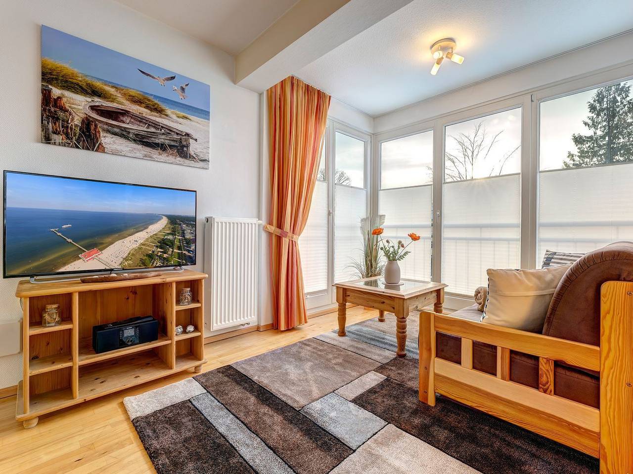 Appartement entier, Haus Meerblick, Whg. 17 in Ahlbeck: nah am Strand mit Wlan und Parkplatz in Drei Kaiserbäder, Heringsdorf