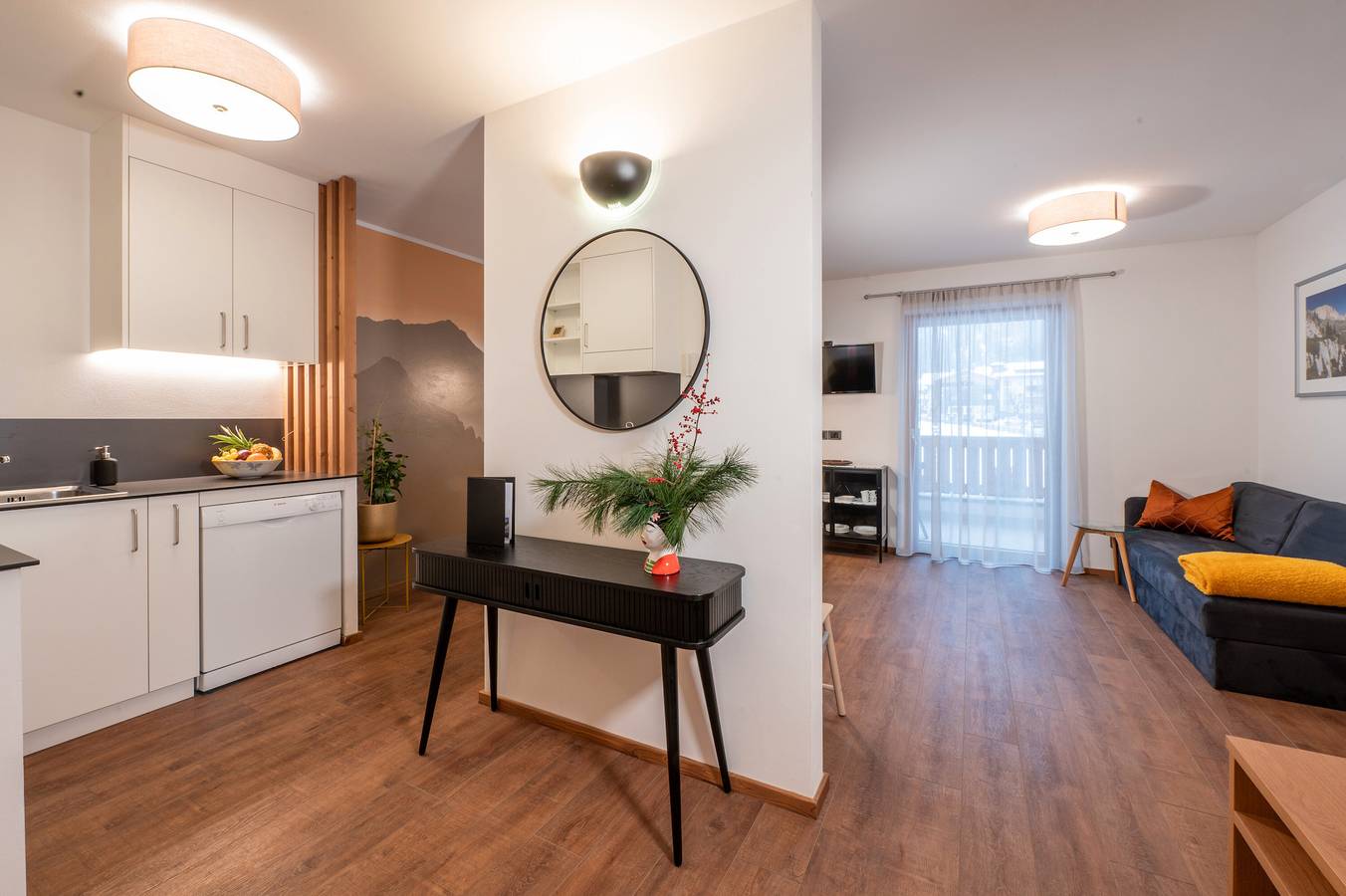 Appartement entier, Appartement 3 pièces Miara avec vue sur les montagnes, Wi-Fi et balcon in San Vigilio di Marebbe, Marebbe