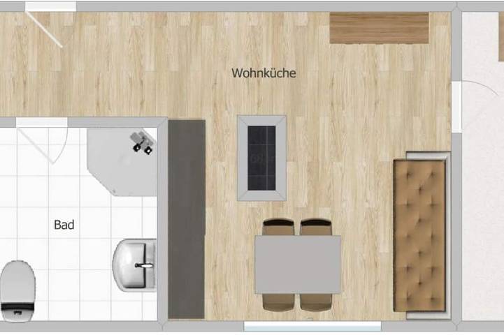Hütte für 2 Personen, mit Balkon und Garten am Attersee