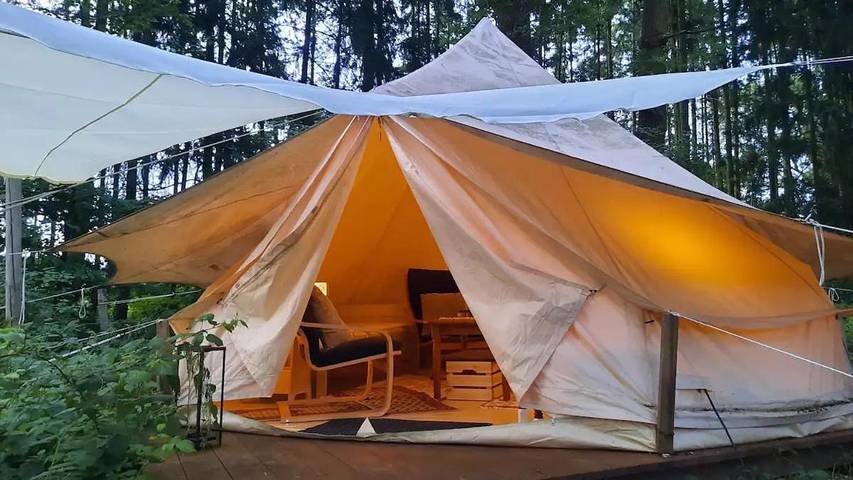 Camping für 3 Personen in der Lüneburger Heide
