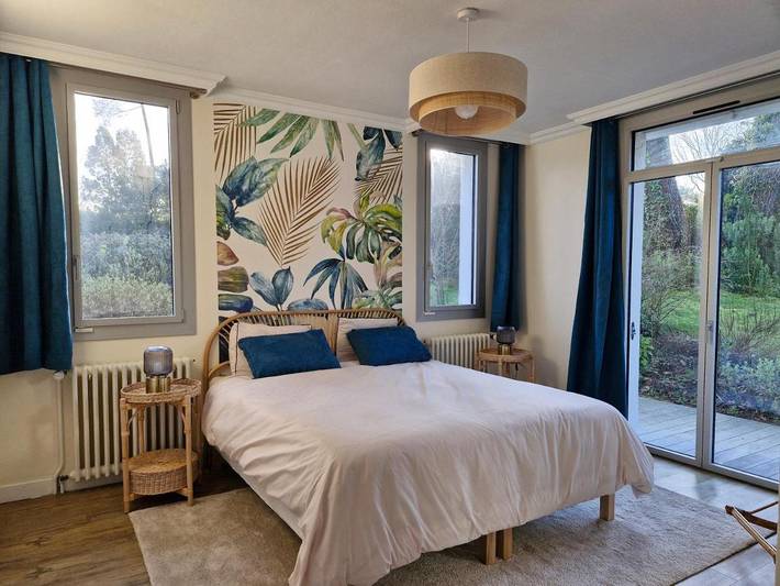 Chambre d’hôte pour 2 personnes, avec terrasse et jardin, animaux acceptés à Vannes