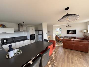 Location de vacances pour 6 personnes, avec terrasse et jardin, adapté aux familles dans Plage Pors Termen Trebeurden