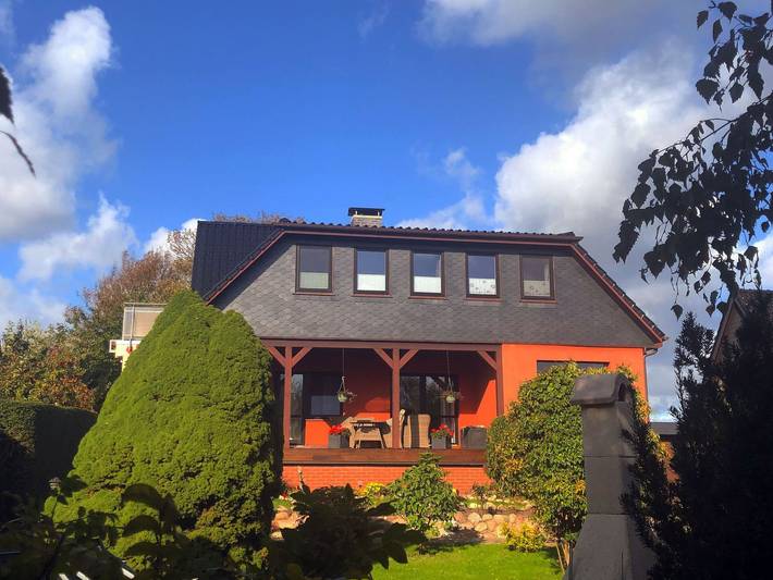 Ferienwohnung für 3 Personen, mit Balkon und Seeblick sowie Garten in Ahrenshoop