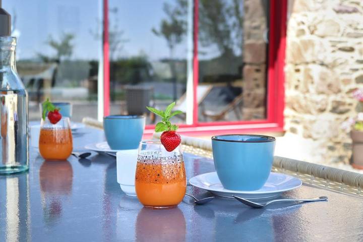 Location de vacances pour 4 personnes, avec vue et terrasse à Ploëzal - 4