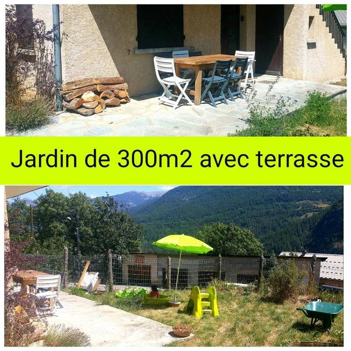 Location de vacances pour 9 personnes, avec vue et jardin à Saint-Martin-de-Queyrières - 4