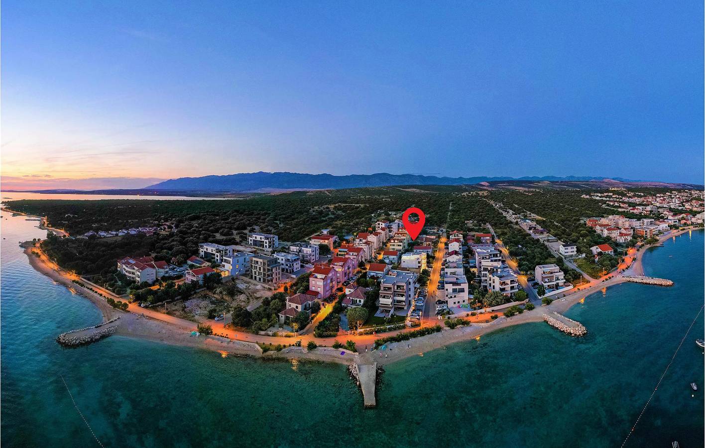 Cały apartament wypoczynkowy, Apartament wakacyjny dla 5 osób z taras in Mandre, Pag (Wyspa)