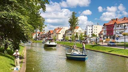Ferienwohnung für 4 Personen, mit Balkon und Seeblick in Lötzen