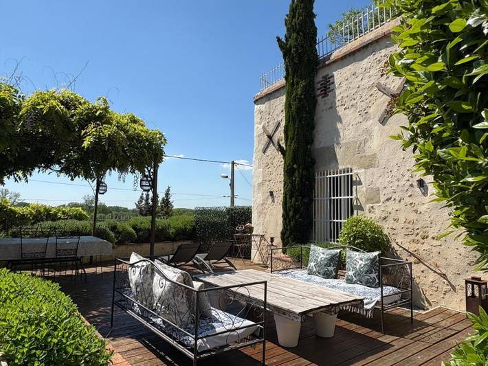 Location de vacances pour 2 personnes, avec Terrasse et Vue à Vouvray