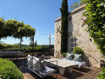 Gîte pour 2 personnes, avec vue et terrasse à Vouvray