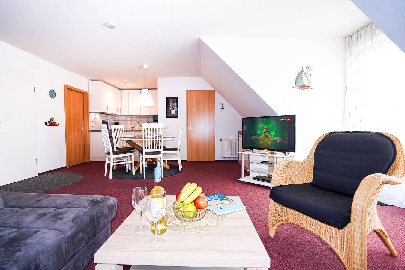Apartamento vacacional entero, Blankwasserweg 45, Wohnung "Fernblick" in Grömitz, Distrito de Holstein Oriental