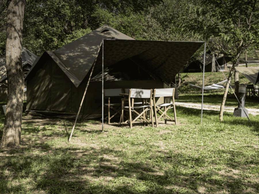 Camping Repos del Pedraforca - Tienda de campaña 2 personas - Tienda Campanario in Saldes, Pirineo Catalan