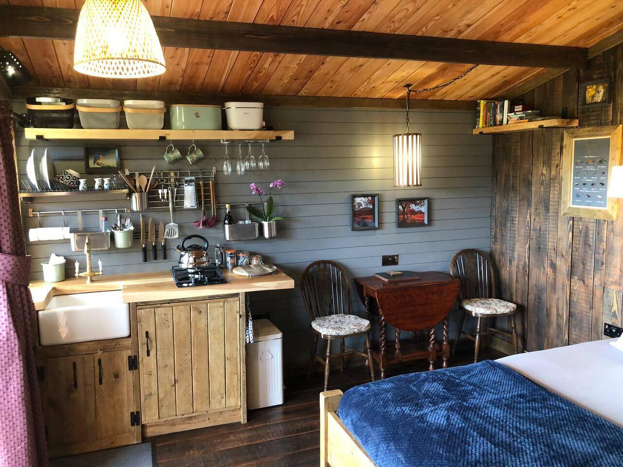Bjælkehytte for 2 personer med terrasse in Dumfries and Galloway