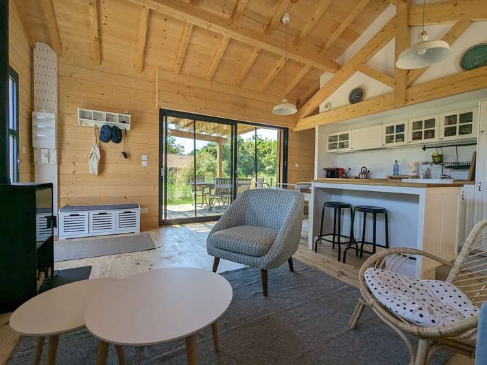 Chalet pour 4 personnes, avec terrasse en Gironde