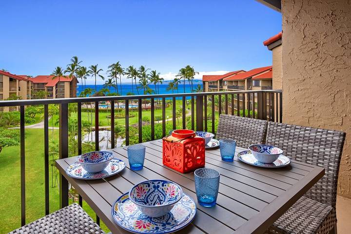 Ferienwohnung für 5 Personen, mit Terrasse und Whirlpool sowie Garten und Pool auf Maui