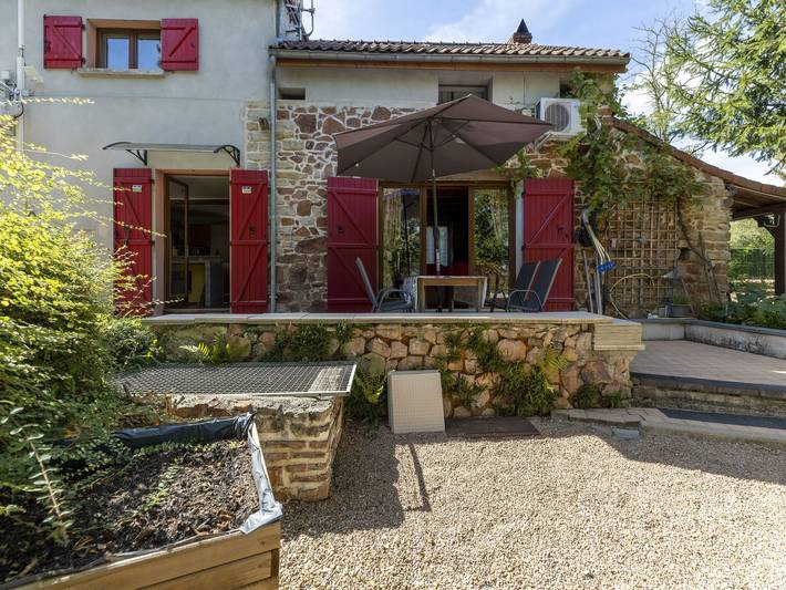 Maison de vacances pour 6 personnes, avec terrasse ainsi que jardin et piscine, animaux acceptés - 1