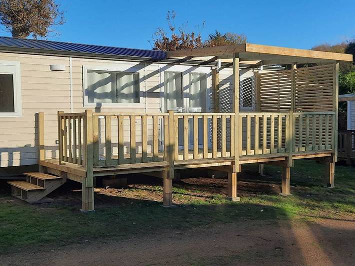 Camping pour 6 personnes, avec piscine à Perros-Guirec