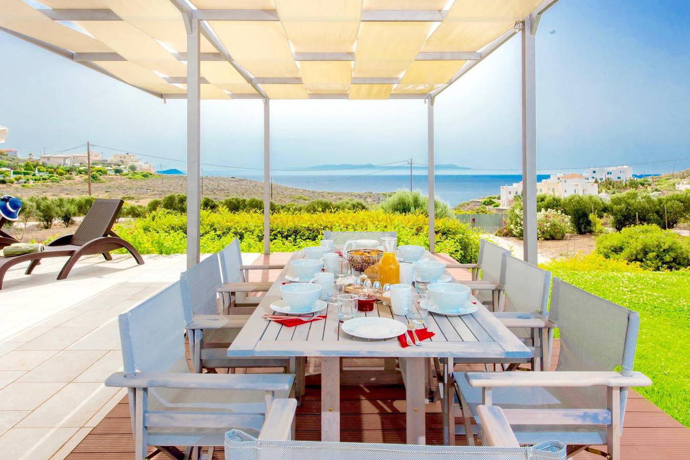 Villa für 7 Personen mit Meerblick in Akrotiri (Chania), Chania und Umgebung