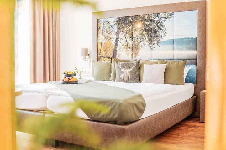 Ferienhaus für 2 Personen, mit Balkon und Pool sowie Sauna