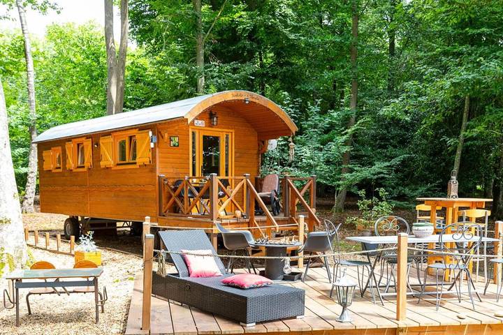 Maison de vacances pour 4 personnes, avec Terrasse ainsi que Jardin et Vue