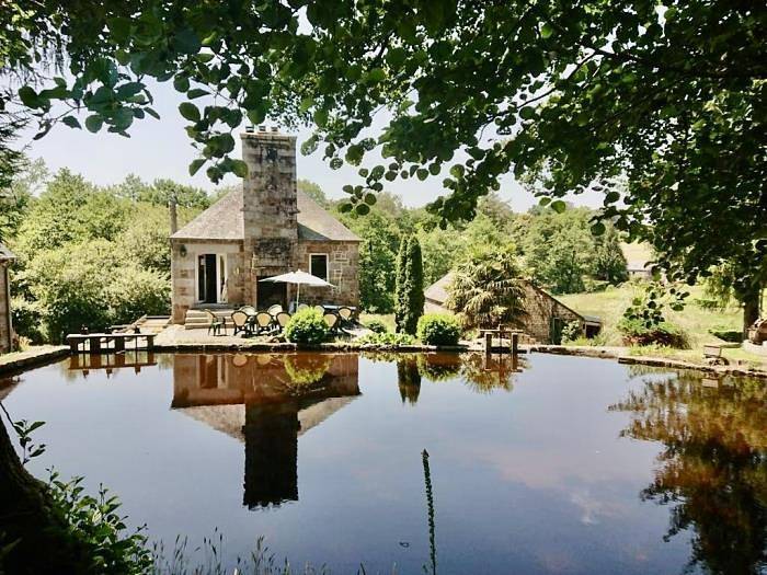 Mühle für 35 Personen, mit Garten und Seeblick sowie Sauna, mit Haustier in Frankreich - 3