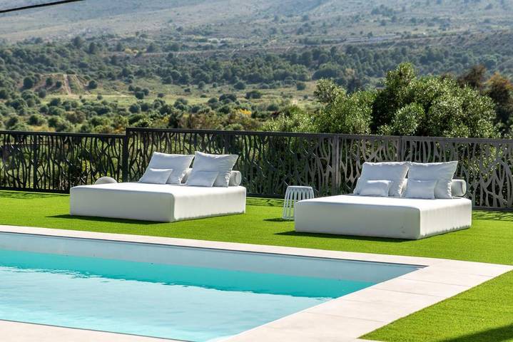 Casa rural para 10 personas, con vistas además de piscina y jardín en Churriana - 3
