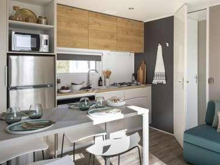 Camping Acapulco  - Mobilheim 4 personen - Vip 2 Zimmer 33m² - Pack-Vip inbegriffen (Wäsche,tv,wifi...) in Saint-Jean-de-Monts, Vendée